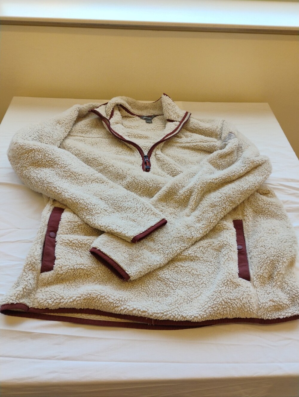 Eddie Bauer 1/4 Zip Men’s Sherpa Fleece Pullover Jacket Size TXL